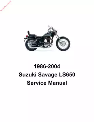 1986-2004 Suzuki LS650 Savage service manual Preview image 1