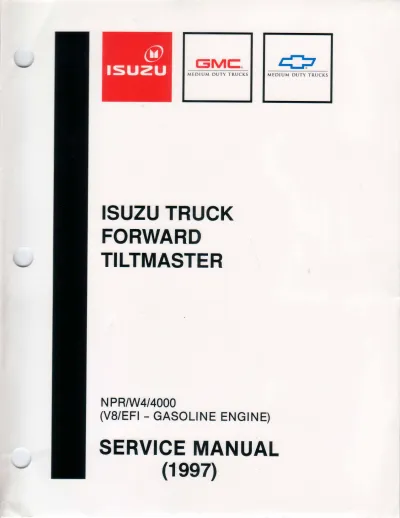 Preview: Isuzu NPR/W4 Forward Truck 1997 Service Manual: V8 Gasoline Engines (P/N NPG96-WSM-C01)