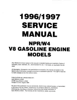 Isuzu NPR/W4 Forward Truck 1997 Service Manual: V8 Gasoline Engines (P/N NPG96-WSM-C01) – preview page 4