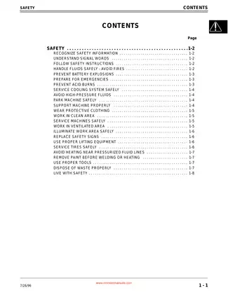 John Deere 240, 245, 260, 285, 320 garden tractor technical manual Preview image 4