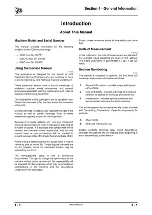 Comprehensive JCB Hydraulic Excavator Service Manual Preview image 2