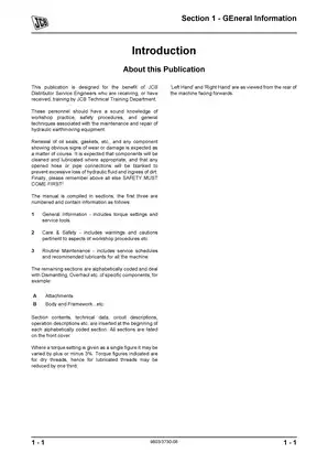 JCB Service Manual for Earthmoving Equipment Preview image 2