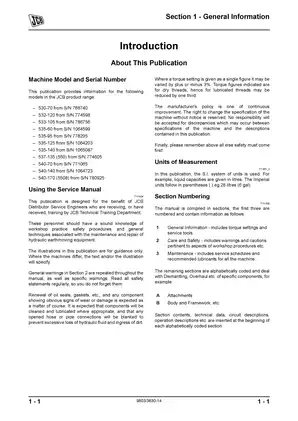 JCB Service Manual - Comprehensive Guide for 530-70, 532-120 & More Preview image 2