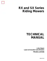 1988–1990 John Deere RX63, RX73, TX75, SX75, RX95, SX95 Riding Mowers Workshop Manual (P/N TM1391) – preview page 1