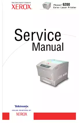 Xerox Phaser 6200 color laser printer service guide Preview image 1
