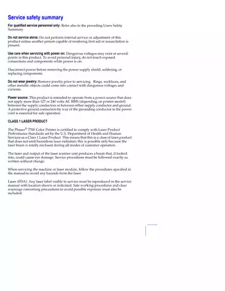 Xerox Phaser 7700 Color Laser Printer Service Manual Preview image 5
