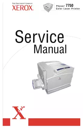 Xerox Phaser 7750 laser color printer service manual