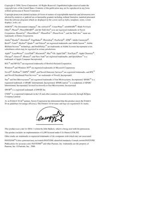 Xerox Phaser 7750 Color Laser Printer Service Manual Preview image 4