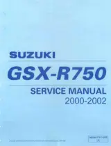 2000–2002 Suzuki GSX-R750 Service Manual (P/N 99500-37111-03E) – preview page 1