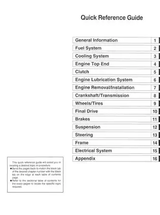 2000-2002 Kawasaki Ninja ZX-6R motorcycle service manual Preview image 2