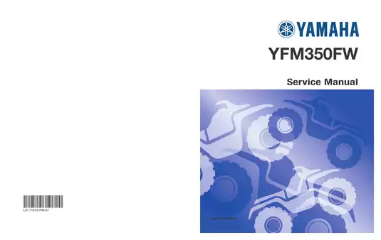 1987-2000 Yamaha Big Bear YFM350 service manual Preview image 1