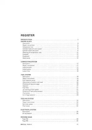 Volvo Penta MD1B-MD2B-MD3B Marine Diesel Engines Workshop Manual Preview image 3
