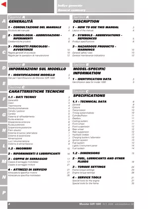 2006-2009 Ducati Monster S2R 1000 service manual Preview image 2