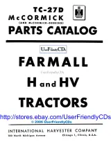 McCormick Farmall H / HV Tractors Parts Catalog (P/N TC-27D) – preview page 1