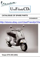 Vespa GTS 250 IE USA Parts Catalog (P/N 633659) – preview page 1
