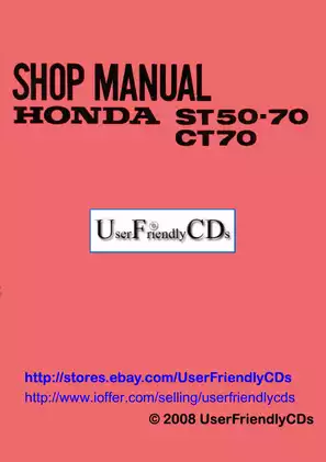 Comprehensive Honda ST50-CT70 Manual: Service and Repair Guide Preview image 1