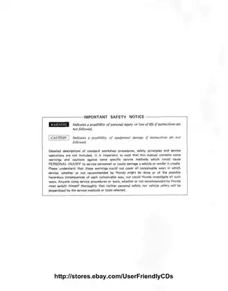 Honda CT70/70H Shop Manual - Comprehensive Maintenance and Repair Guide Preview image 2