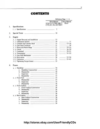 Honda CT70/70H Shop Manual - Comprehensive Maintenance and Repair Guide Preview image 4