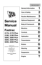 2002–2007 JCB Fastrac 3170–3230 Series Workshop Manual OEM (P/N 9803/8030) – preview page 1
