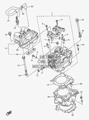 2007 Yamaha WR450F parts catalog Preview image 2