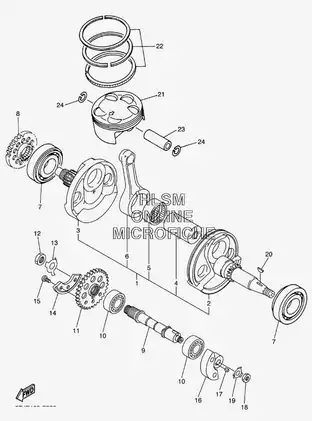 2007 Yamaha WR450F parts catalog Preview image 3