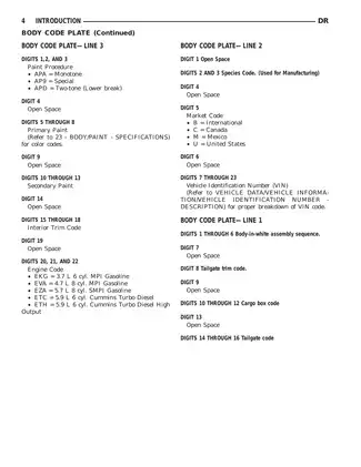 2004 Dodge RAM 1500, 2500, 3500 pickup truck manual Preview image 5