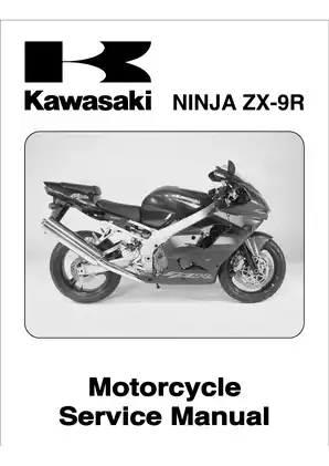 Kawasaki Ninja ZX-9R Motorcycle Service Manual (2001 Edition) Preview image 1