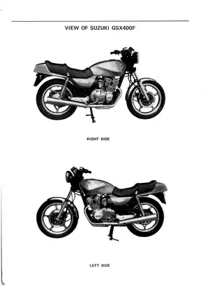 1980-1986 Suzuki GSX400F, GSX400FX, GSX400FZ, GSX400FD, GSX400E, GSX400L, GSX400S, GSX400FW service manual Preview image 4