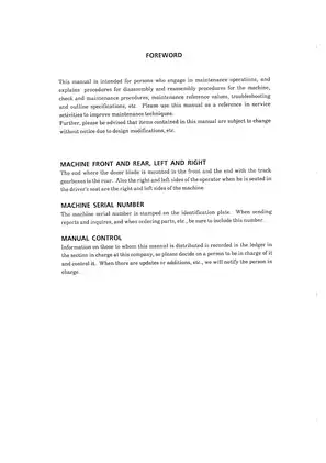 Comprehensive Workshop Manual for TBO20 Compact Excavator (Model WD3-101E1) Preview image 2