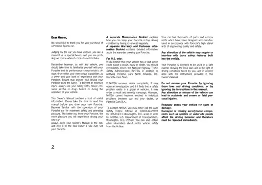 Porsche Owner's Manual for Enhanced Driving Experience Preview image 2
