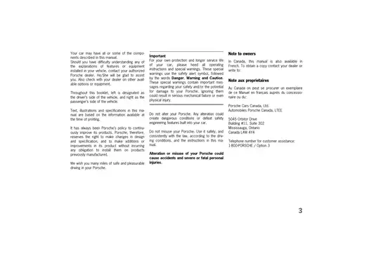 Porsche Owner's Manual for Enhanced Driving Experience Preview image 3
