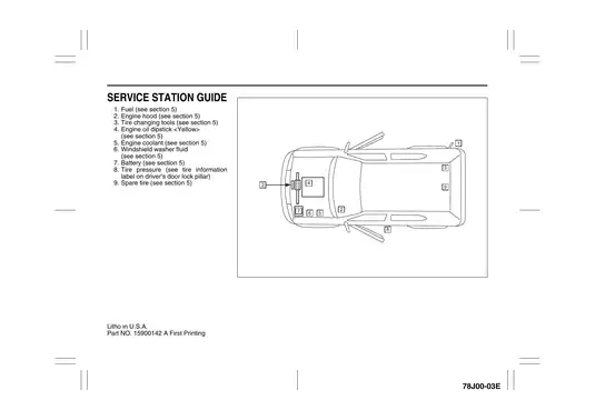 Suzuki 2007-2009 Suzuki XL7 owner´s manual manual preview page 5 - thumbnail