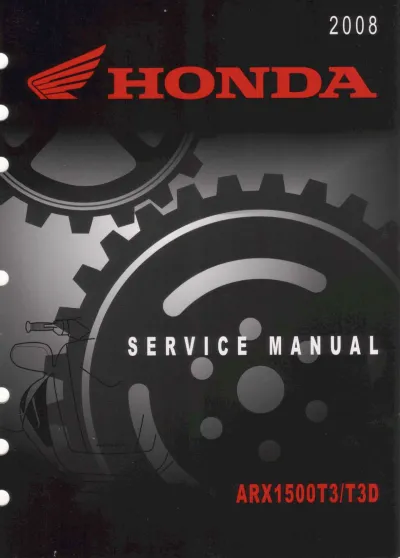 Preview: 2008 Honda AquaTrax ARX1500T3, ARX1500T3D Service & Repair Manual (P/N 07AIA-ZY30100)