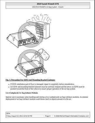 2010-2011 Suzuki Kizashi shop manual Preview image 4