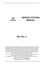 Piaggio MP3 250 i.e. Maxi Scooter 2005 Service Manual OEM (P/N 633823) – preview page 2