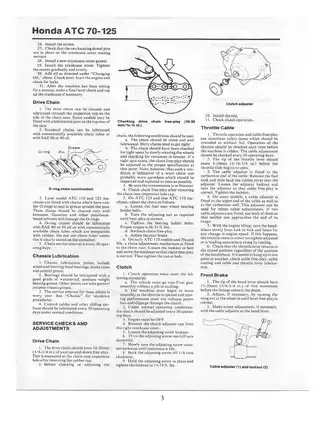 1985-1987 Honda ATC 70, ATC 90, ATC 125, ATC 110 repair and service manual Preview image 3