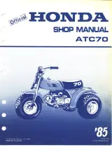 1985 Honda ATC70 Three-Wheeler Shop Manual (P/N 6195700) – preview page 1