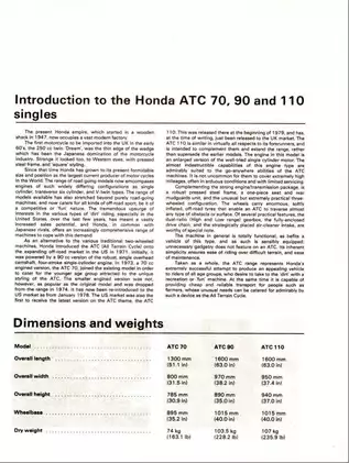 Honda ATC 70, ATC 90, ATC 110, ATC 185S, ATC 200 workshop manual Preview image 5
