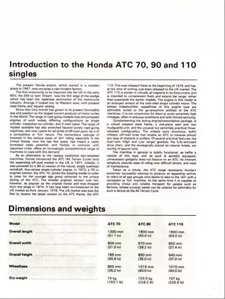Comprehensive Honda ATC 70, 90, 110 Workshop Manual Preview image 5