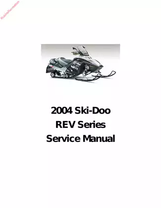 2004 Ski-Doo REV Series Complete Service Manual
