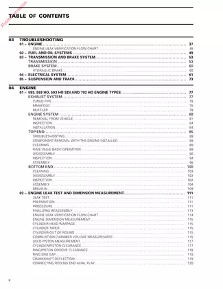 2004 Bombardier REV Series, GSX,  MX Z , Summit Ski-Doo service manual Preview image 3