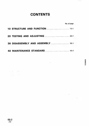 Komatsu PC05-6, PC07-1, PC10-6, PC15-2 excavator shop manual Preview image 2