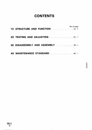 Komatsu PC50UU-1 excavator shop manual Preview image 2