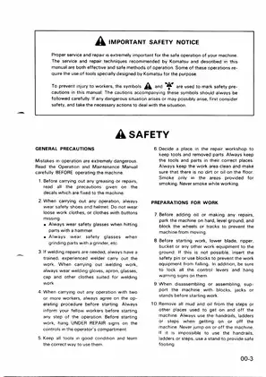 Komatsu PC50UU-1 excavator shop manual Preview image 4