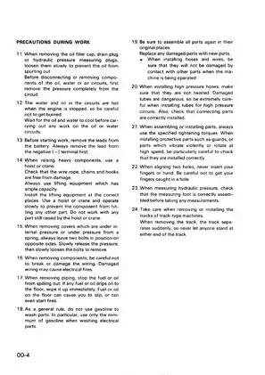 Komatsu PC50UU-1 excavator shop manual Preview image 5