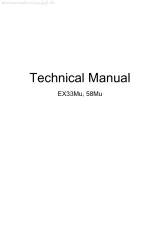 Hitachi EX33Mu & EX58Mu Hydraulic Excavator Service Manual 1990s–2000s (P/N 588T-01–01) – preview page 1