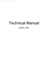 1999–2002 Hitachi EX40U, EX50U Excavator Technical Manual (P/N T585E-00, T585E-NA) – preview page 1