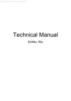 1999-2002 Hitachi EX40U, EX50U excavator technical manual Preview image 1