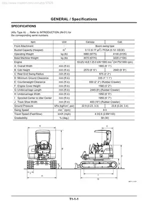 1999-2002 Hitachi EX40U, EX50U excavator technical manual Preview image 4