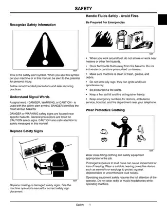 2006-2015 John Deere X300, X304, X320, X324, X340, X360, X300 series technical manual Preview image 5